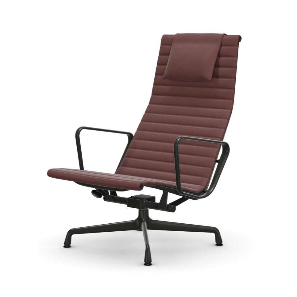 Aluminium Chair EA 124 - lounge & Ottoman EA 125