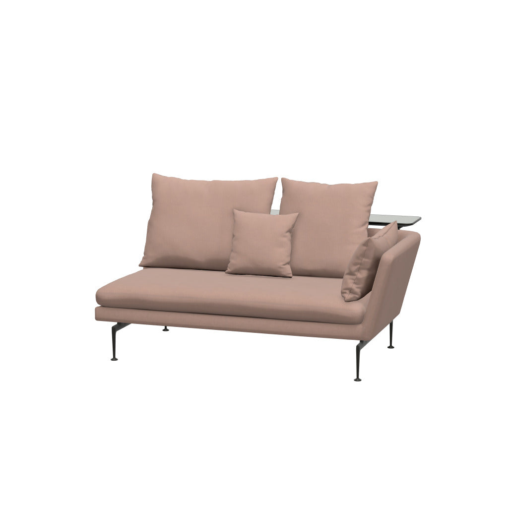 SU2 Sofa 2-Seater open w.point.bk cush.