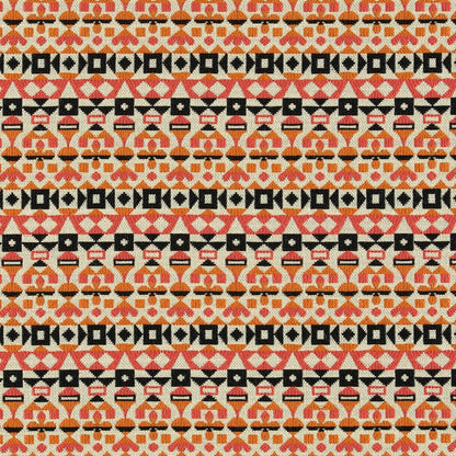 Cl.Pillow Mah.Arabesque, pink orange