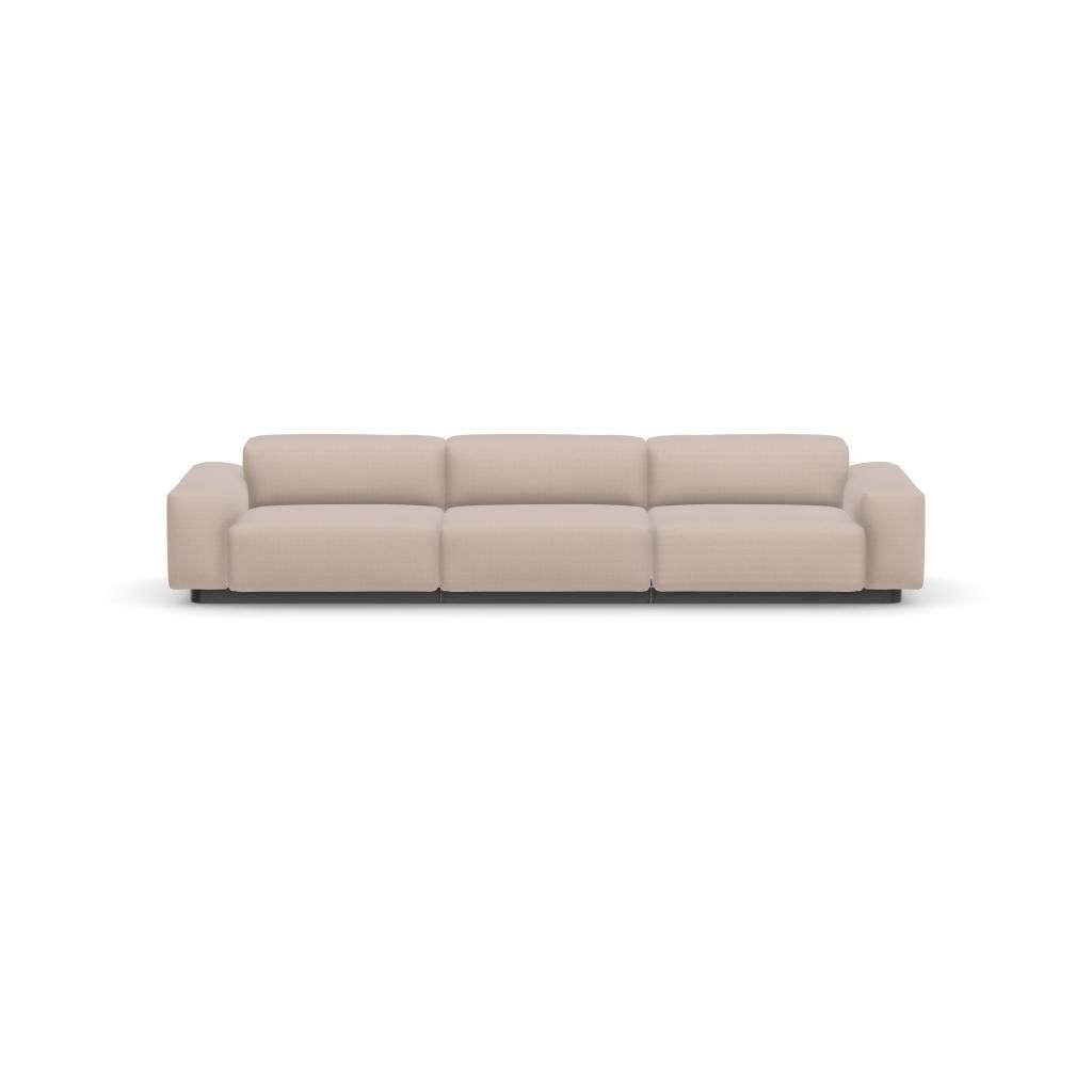 Soft modular sofa three-seater