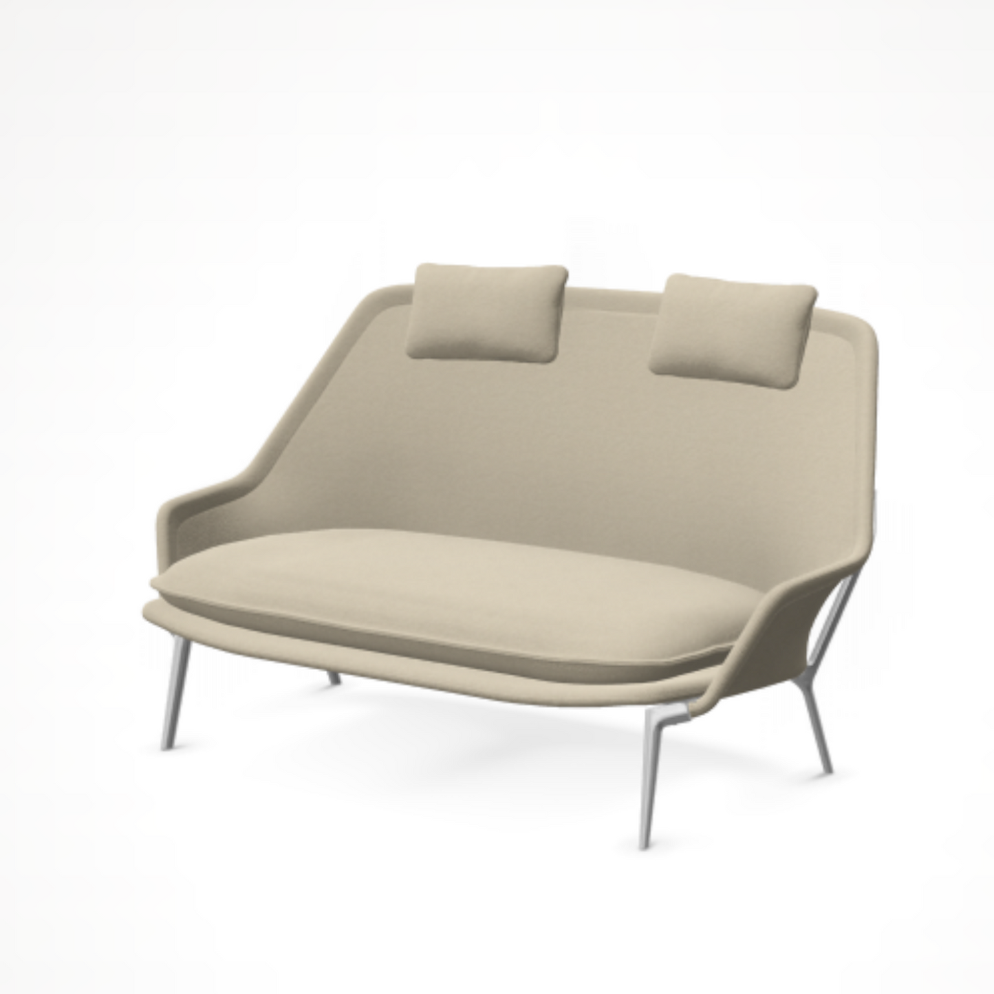 SLO Slow Sofa BA01,Flocca02 w/o back cu.