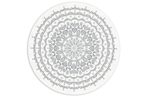 Tablecloths round - Lace gray ø132