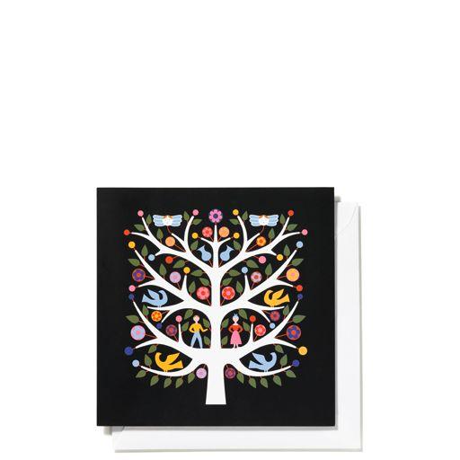 Greeting Card, Tree of life black - Vitra Circle