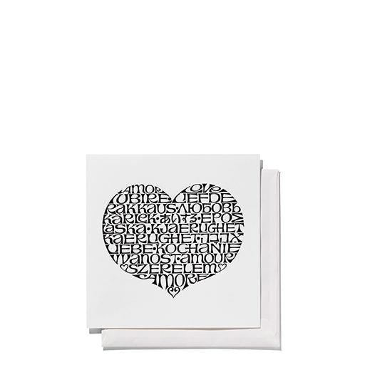 Greeting Card - International Love Heart