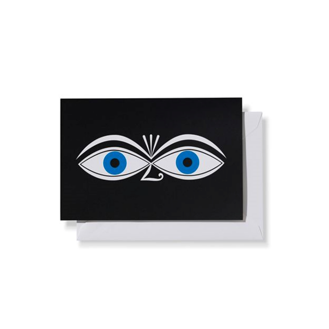 Cartes de vœux moyennes - Eyes Blue