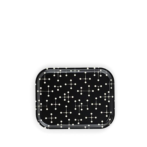 Classic Tray medium - Dot Pattern black
