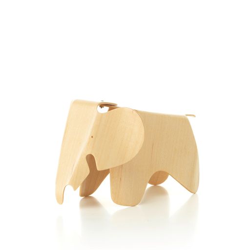 Eames Elephant Plywood natur Miniatur